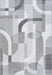 8'x10' Power-Loomed Modern Geometrical Style Grey/White Area Rug – KB Rugs