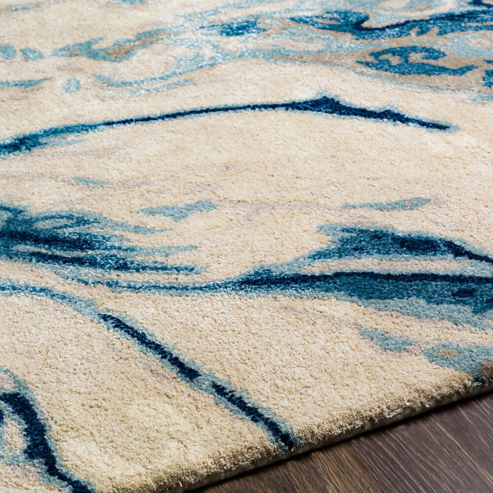 Kavita Handmade Rug — Navy / Light Beige | KVT-2315