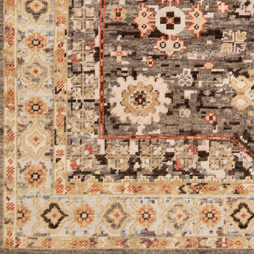 Cappadocia Handmade Wool Rug — Charcoal / Rust Multi | CPP-5029