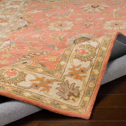 Caesar Handmade Wool Rug — Rust / Burnt Orange | CAE-1124