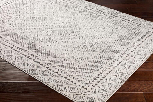 Bahar Machine Woven Rug — Charcoal / Light Beige | BHR-2321 - colour & pattern