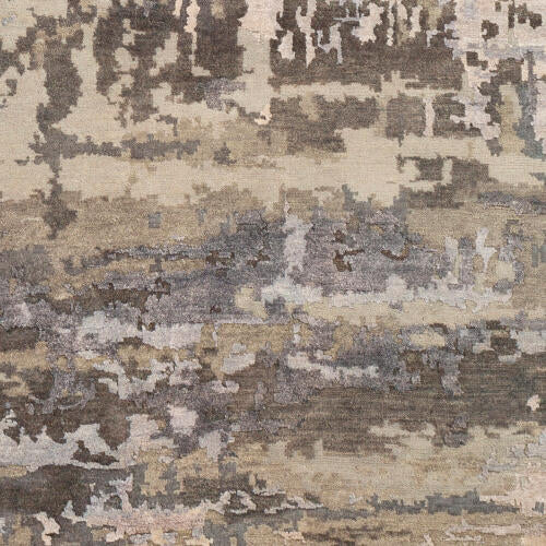 Arte Handmade Wool & Viscose Rug — Gray / Taupe | RTE-2303