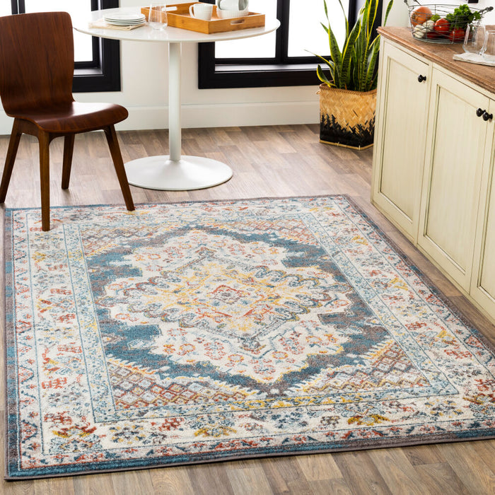 Ankara Machine Woven Rug — Ivory / Multi | AKR-2303