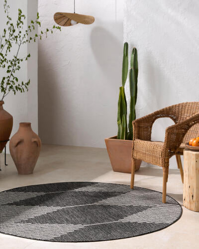Livabliss Eagean Machine Woven Rug — Charcoal / Gray | EAG-2348 - colour & pattern