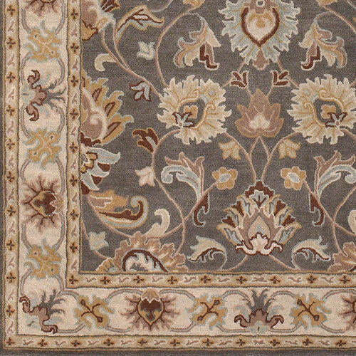 Caesar Handmade Wool Rug — Charcoal / Taupe | CAE-1005