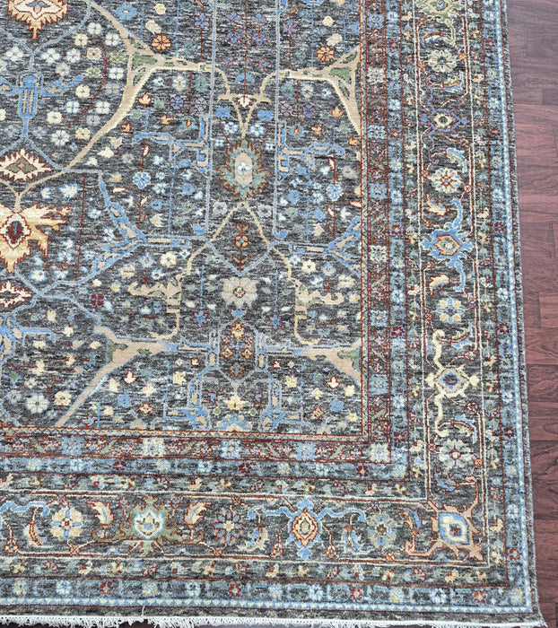 9x12 ft Hand knotted Carpet, Oriental  Bijar design, Color Tarmac