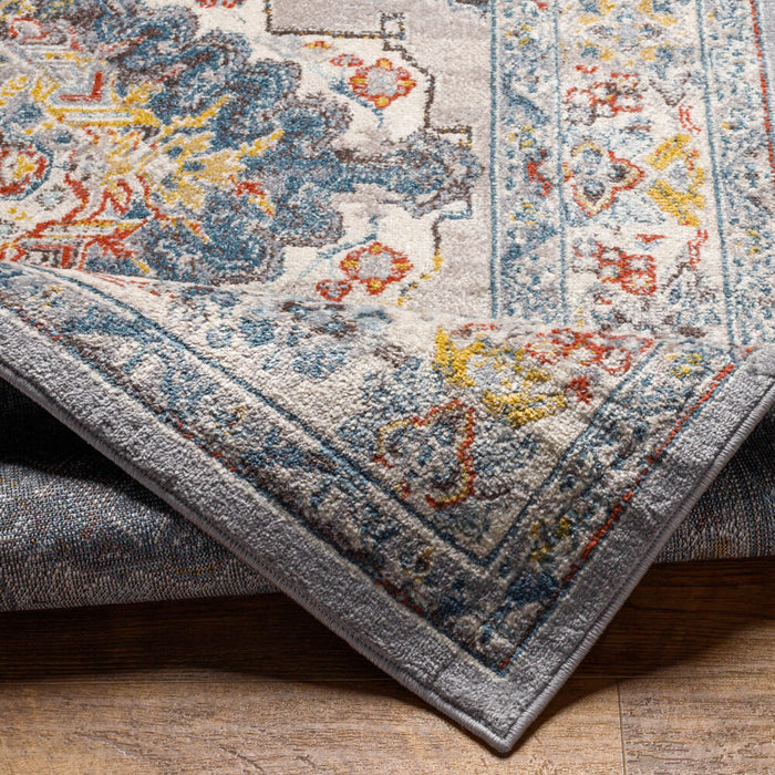 Ankara Machine Woven Rug — Gray / Ice Blue | AKR-2300