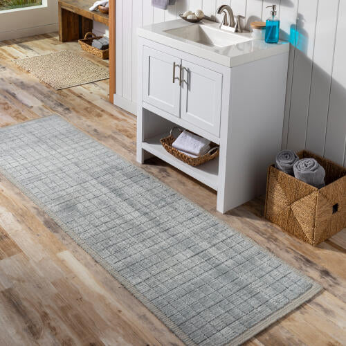 Carre Handmade Rug — Denim / Light Beige | CCR-2303