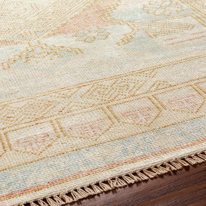 Anadolu Hand Knotted Rug — Blue / Pale Pink | AAU-2302