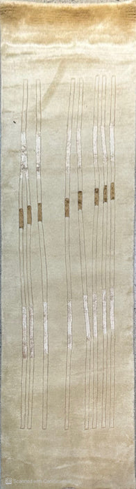 2'4" x 7'11" Nepali Silk/Wool Hand-knotted