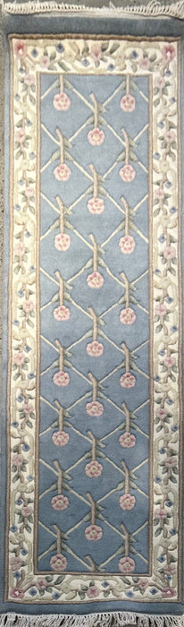 2'6" x 8'2" Nepali 100 % Wool Hand-knotted
