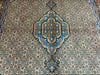 7'x10' Hand-Knotted Persian Beige/Teal Area Rug – KB Rugs 