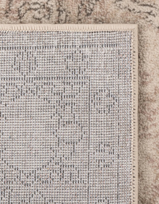 Oregon Textured Low-Pile Area Rug – Ivory / Beige / Grey – 8' x 11'