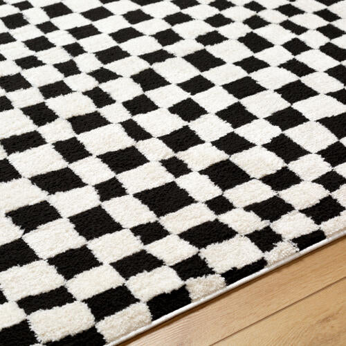 Livabliss Freud Machine Woven Rug — Ivory / Black | FEU-2302