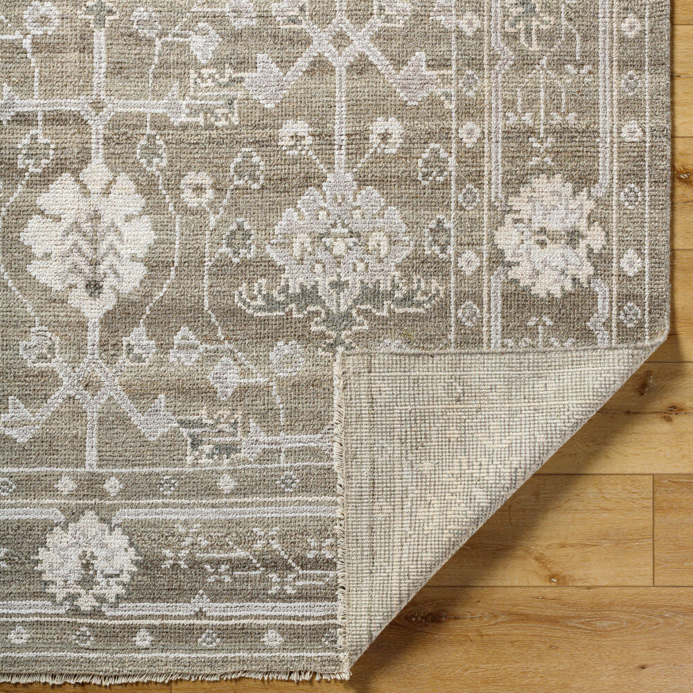Almeria Hand Knotted Rug — Light Brown / Gray | ALM-2305 - construction
