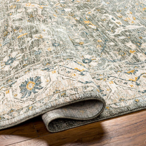Livabliss Dresden Machine Woven Rug — Mist / Ivory | DRE-2310 - construction