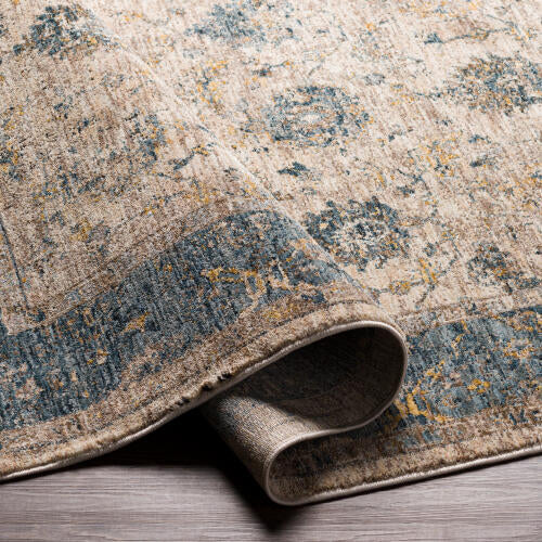 Livabliss Mirabel Machine Woven Rug — Sand / Blue | MBE-2313 - construction