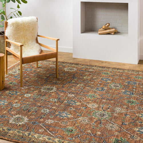 Reign Handmade Wool Rug — Rust / Multi | REG-2301
