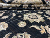 8'x10' Hand-Knotted Chobi Black/Ivory Area Rug – KB Rugs