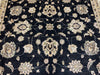 8'x10' Hand-Knotted Chobi Black/Ivory Area Rug – KB Rugs