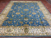 8'x10' Hand-Knotted Chobi Blue/Ivory Area Rug – KB Rugs