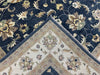 8'x10' Hand-Knotted Chobi Navy/Ivory Area Rug – KB Rugs