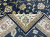 8'x10' Hand-Knotted Chobi Navy/Ivory Area Rug – KB Rugs
