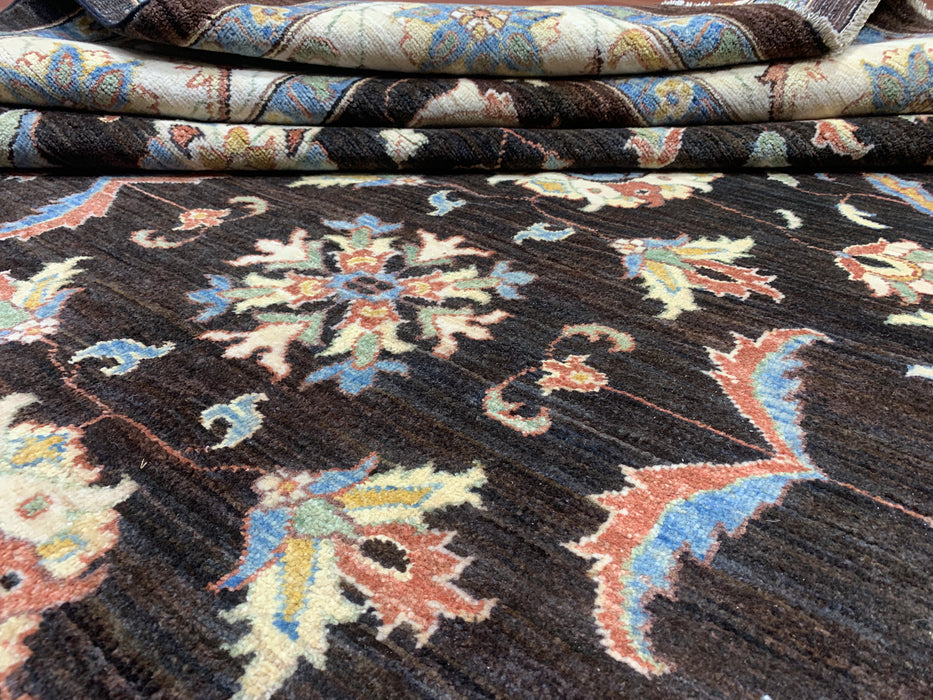8'x10' Hand-Knotted Chobi Brown/Multi Area Rug – KB Rugs