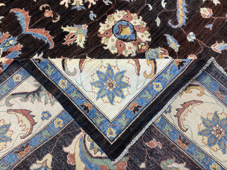 8'x10' Hand-Knotted Chobi Brown/Multi Area Rug – KB Rugs