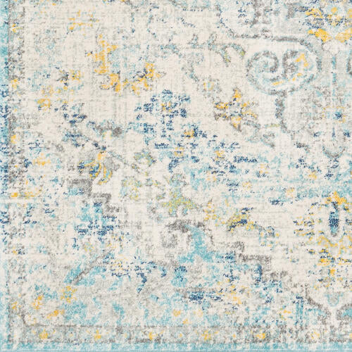 Livabliss Harput Machine Woven Rug — Blue / Gold | HAP-1065