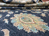 8'x10' Hand-Knotted Chobi Navy/Ivory Area Rug – KB Rugs