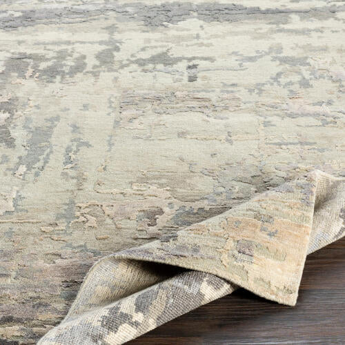 Arte Handmade Wool & Viscose Rug — Gray / Taupe | RTE-2303 - construction
