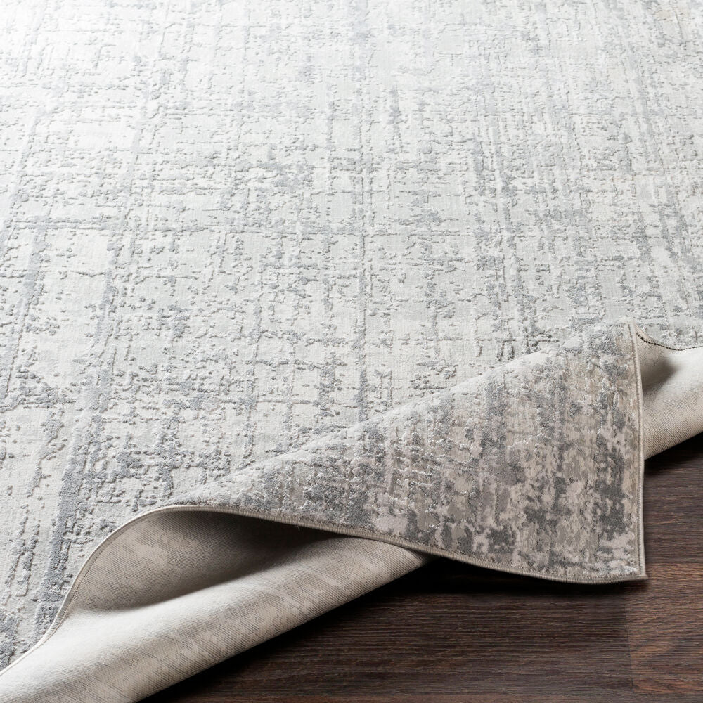 Aisha Machine Woven Rug — Light Gray / Off-White | AIS-2305 - construction