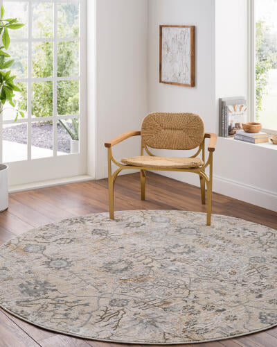 Brunswick Machine Woven Rug — Ivory / Gray | BWK-2311 - colour & pattern