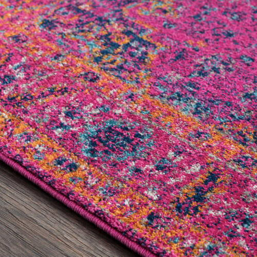 Livabliss Harput Machine Woven Rug — Magenta / Navy | HAP-1008