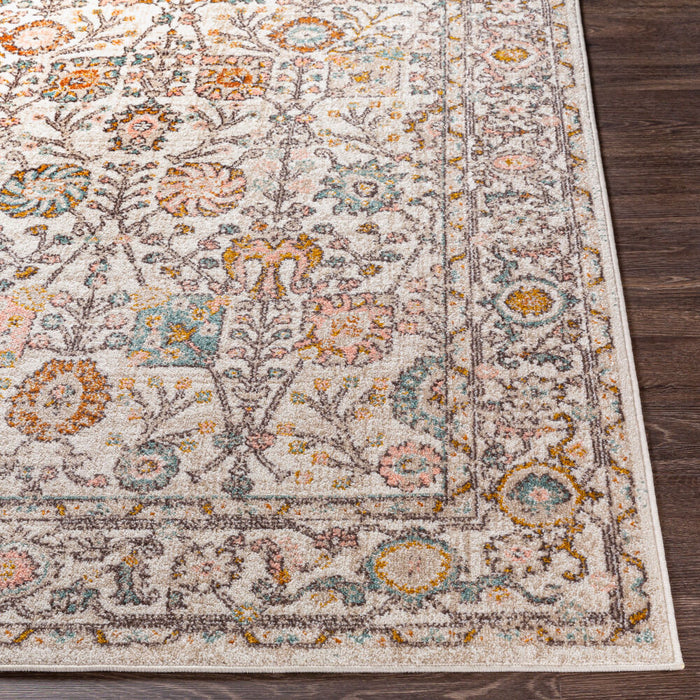 Ankara Machine Woven Rug — Ivory / Blush Multi | AKR-2332