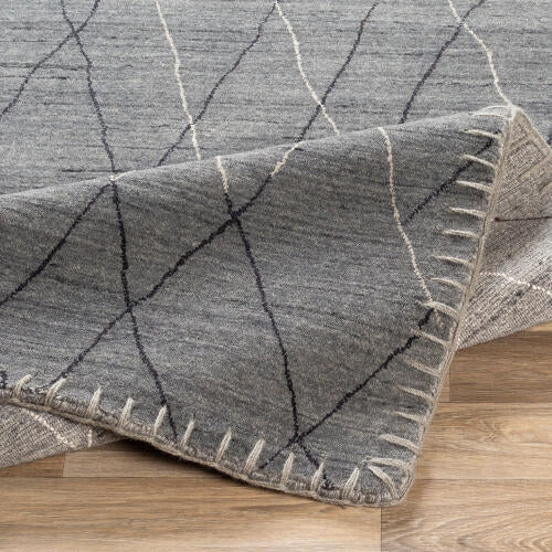 Arlequin Handmade Wool & Viscose Rug — Charcoal | ARQ-2300