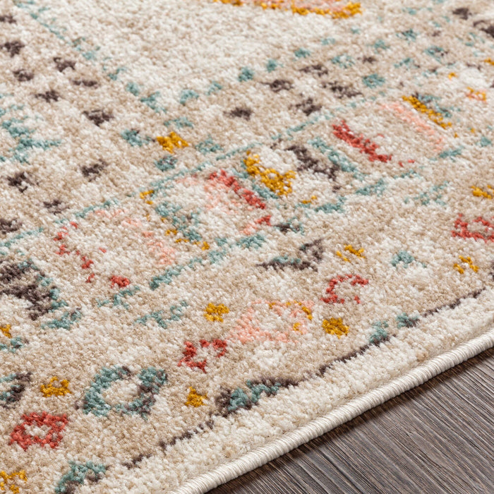 Ankara Machine Woven Rug — Ivory / Rose Sage Multi | AKR-2336