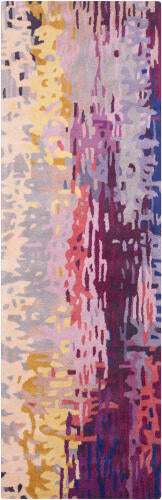 Banshee Handmade Wool & Viscose Rug — Burgundy / Plum | BAN-3344