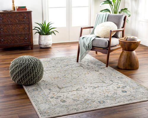 Livabliss Dresden Machine Woven Rug — Ivory / Mist | DRE-2309