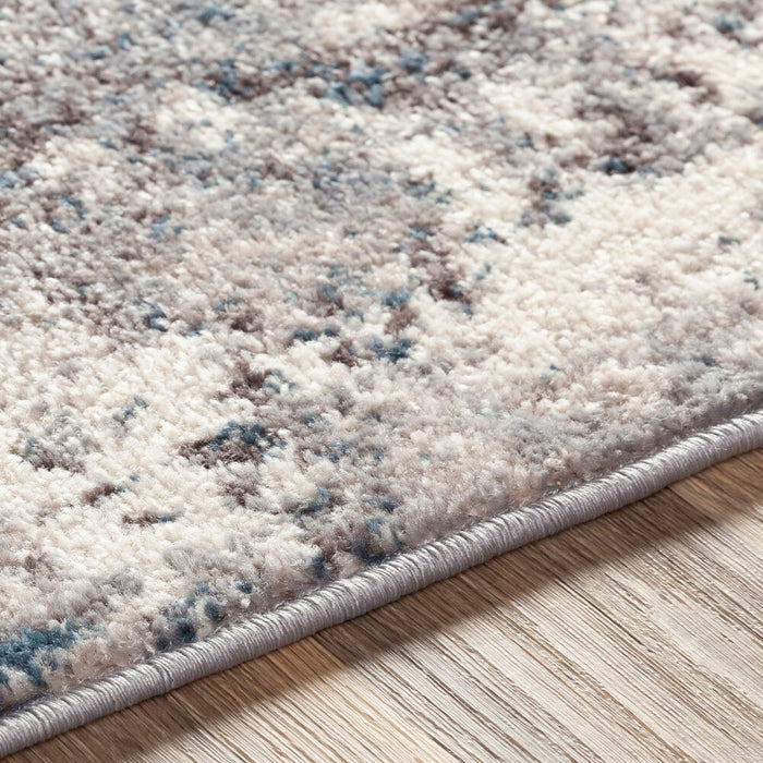 Ankara Machine Woven Rug — Beige / Teal | AKR-2307