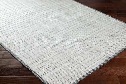 Carre Handmade Rug — Light Beige / Charcoal | CCR-2301
