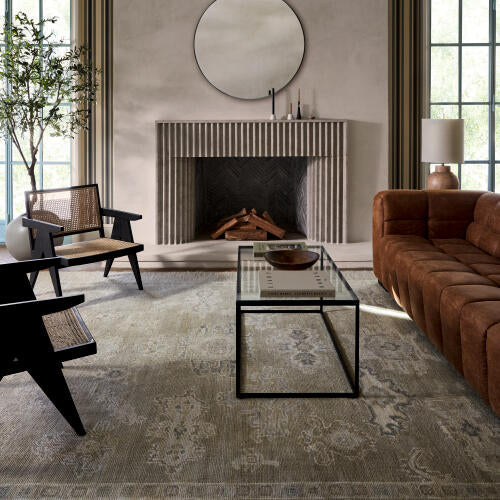 Antalya Handmade Wool Rug — Beige / Mist | AAT-2305 - colour & pattern