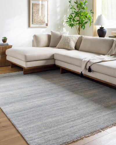 Epic Handmade Wool Rug — Light Blue | EPI-2307