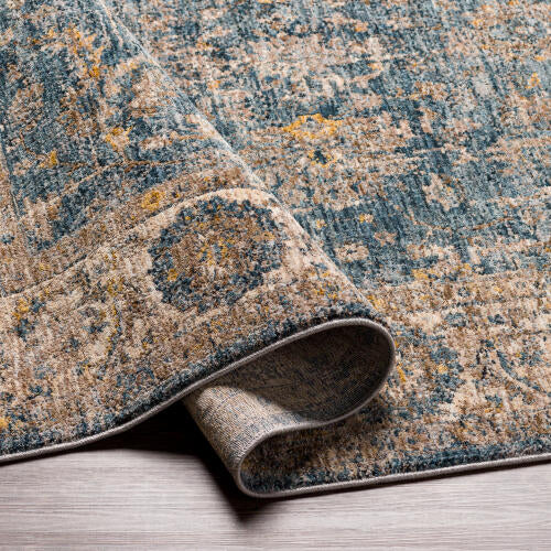 Livabliss Mirabel Machine Woven Rug — Blue / Beige | MBE-2305