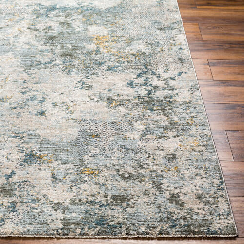 Livabliss Dresden Machine Woven Rug — Soft Teal / Taupe | DRE-2302