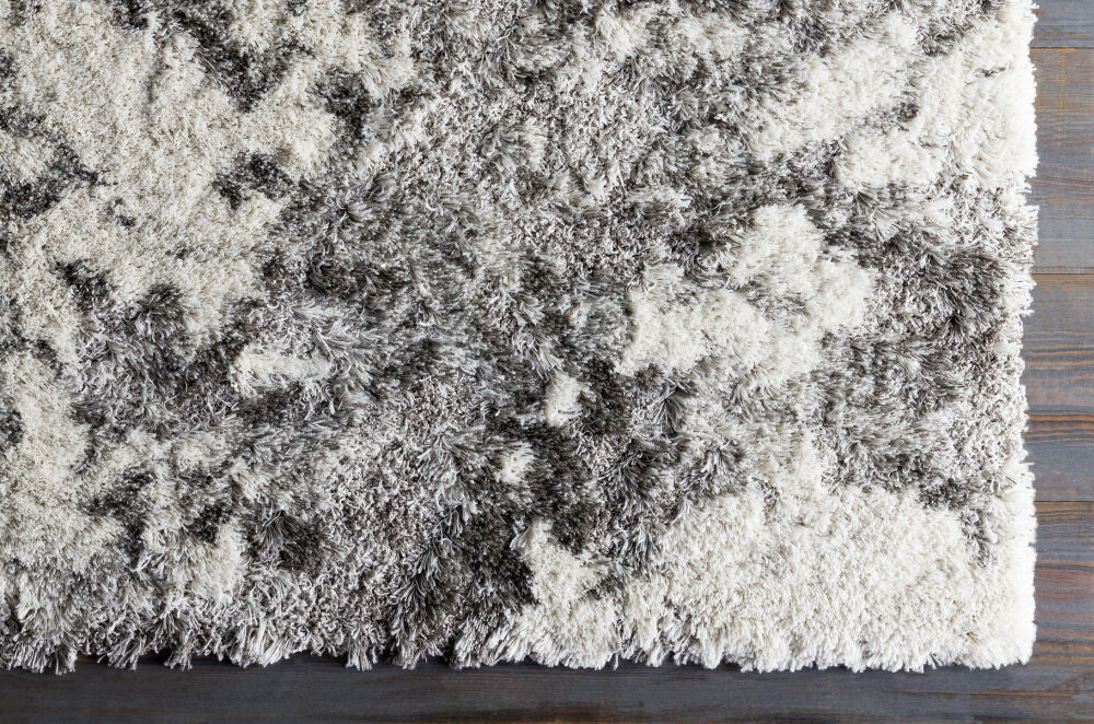 Alta Shag Machine Woven Rug — Off-White / Gray | ASG-2304 - construction