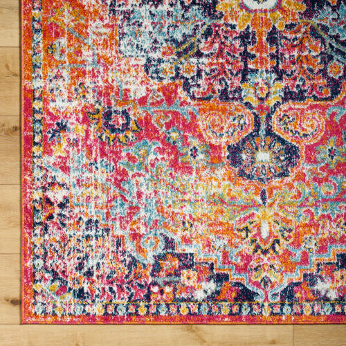 Livabliss Harput Machine Woven Rug — Multi / Orange | HAP-1062