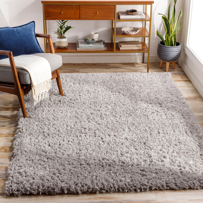 Angora Machine Woven Rug — Medium Gray | ANG-2302