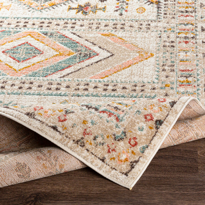 Ankara Machine Woven Rug — Ivory / Rose Sage Multi | AKR-2336